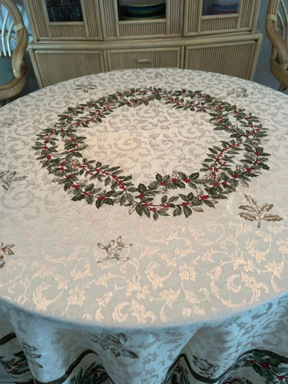 Fashion Industries Christmas Tablecloth 70